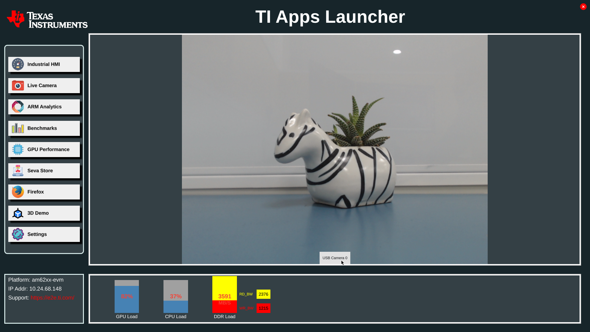 6.1. TI Apps Launcher - User Guide — Processor SDK AM62x Documentation