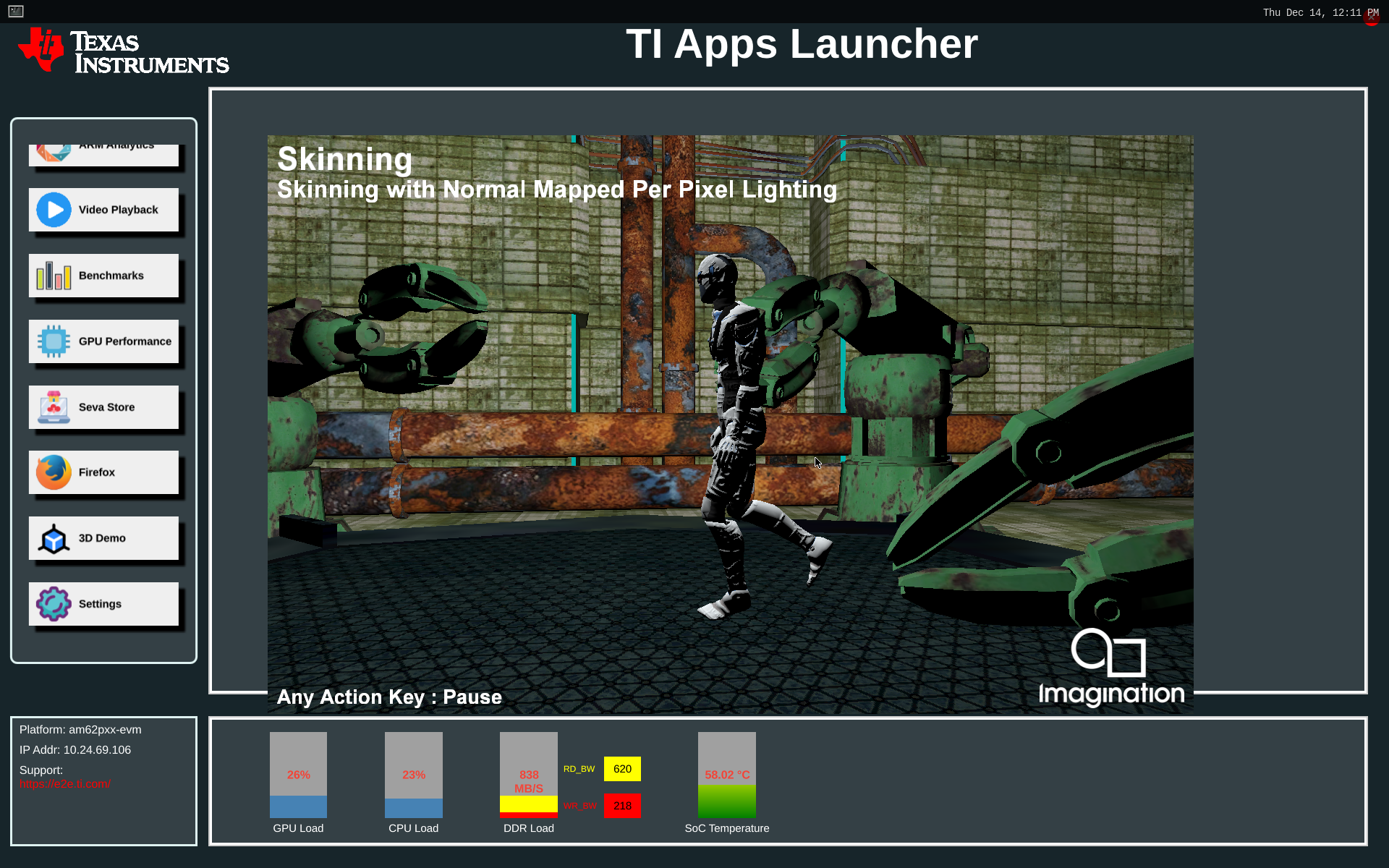 6.1. TI Apps Launcher - User Guide — Processor SDK AM62x Documentation