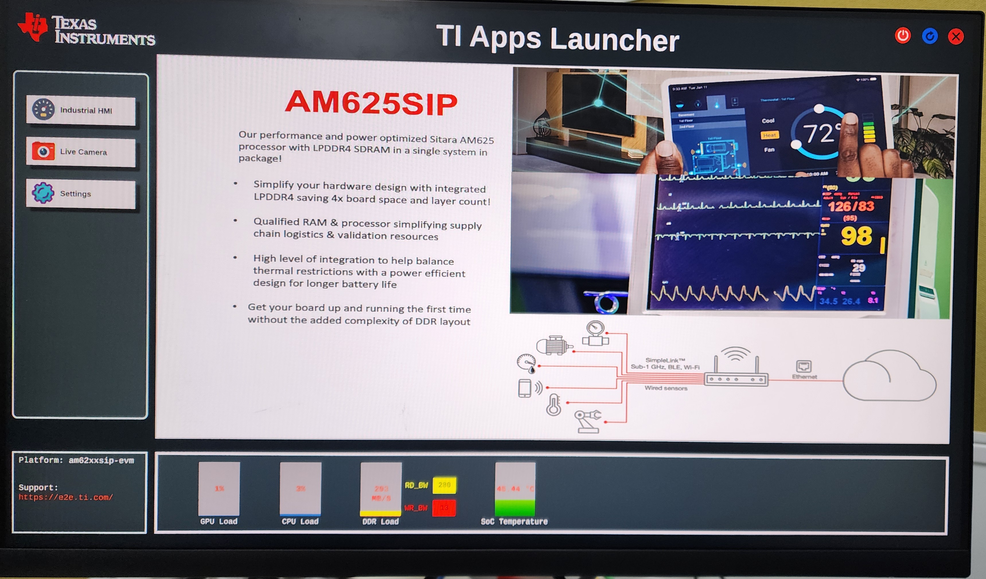 6.1. TI Apps Launcher - User Guide — Processor SDK AM62x Documentation